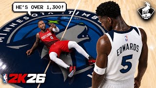 My Opponent Had OVER 1,300 Wins in 2K26 Play Now Online...