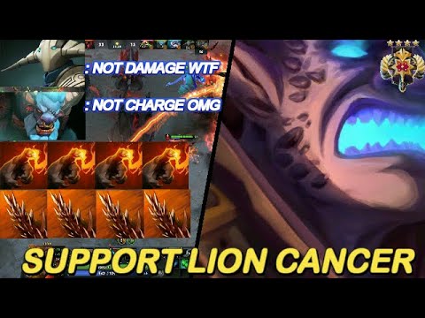 Dota 2 - Lion Support Pro Gameplay 7.28a Build Items 300% Damage Magic / NashDota Winner