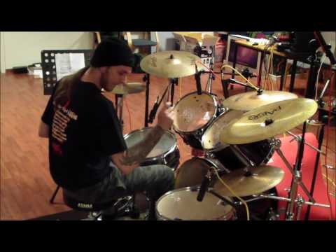 RazorRape - Recording drums in the studio 2016