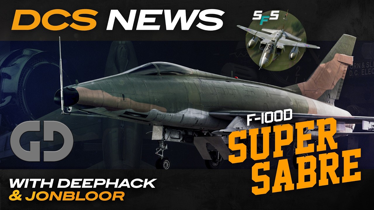DCS News - 11th April 2026 | DCS F-100D Super Sabre dev update and Jaguar community mod update
