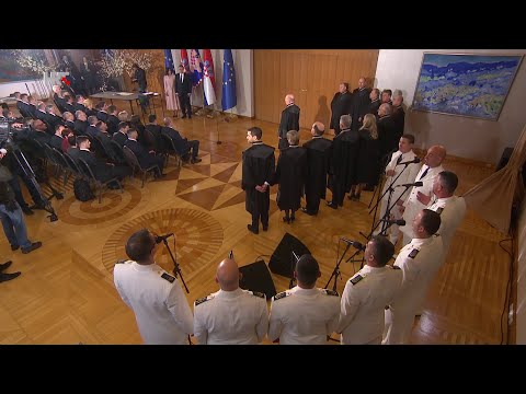 Inauguracija Zorana Milanovića: klapa HRM-a "Sveti Juraj" - "Tvoja zemlja"