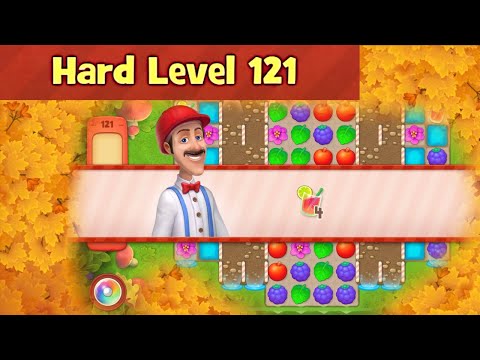 Gardenscapes Hard Level 121 | No Boosters | Playrix