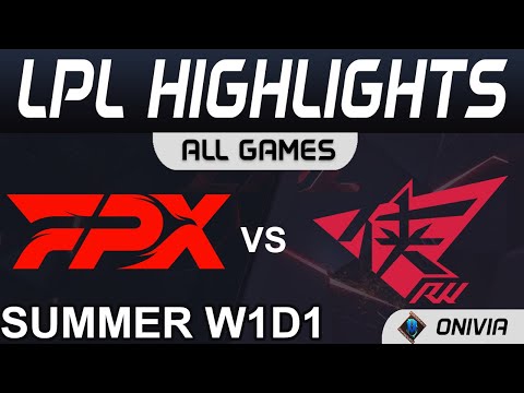 FPX vs RW Highlights ALL GAMES LPL Summer Season 2021 W1D1 FunPlus Phoenix vs Rogue Warriors