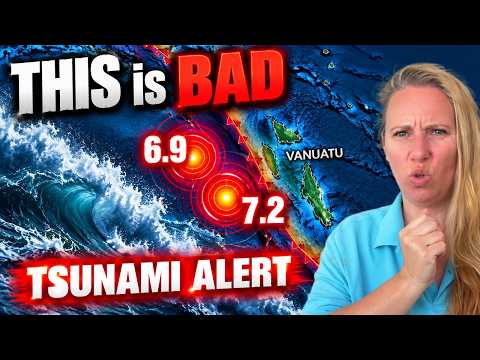 DOUBLE QUAKE SHOCK!  Reported 25 Seconds Apart ONLY– Tsunami Threat in Vanuatu!