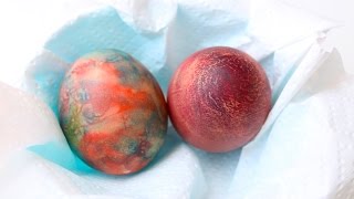 How to dye Easter eggs with shaving cream