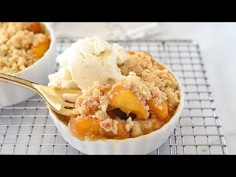Peach Cobbler For Two | Small Batch Recipe