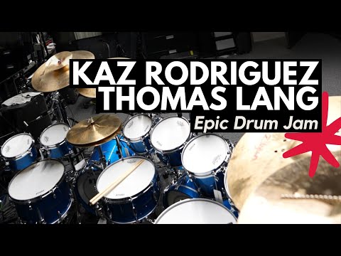 Explosive Drum Jam: Kaz Rodriguez vs Thomas Lang