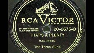 That&#39;s A Plenty by The Three Suns on 1947 RCA Victor 78.
