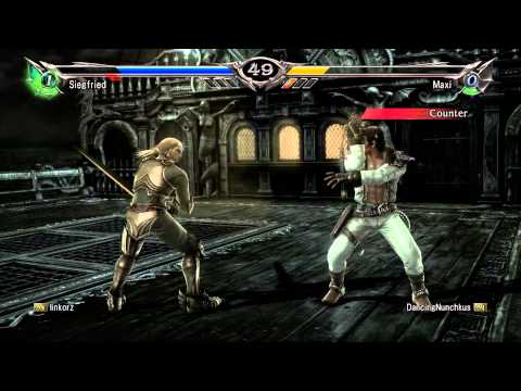 SoulCalibur V: DancingNunchkus (Maxi) vs. linkorz (Siegfried)
