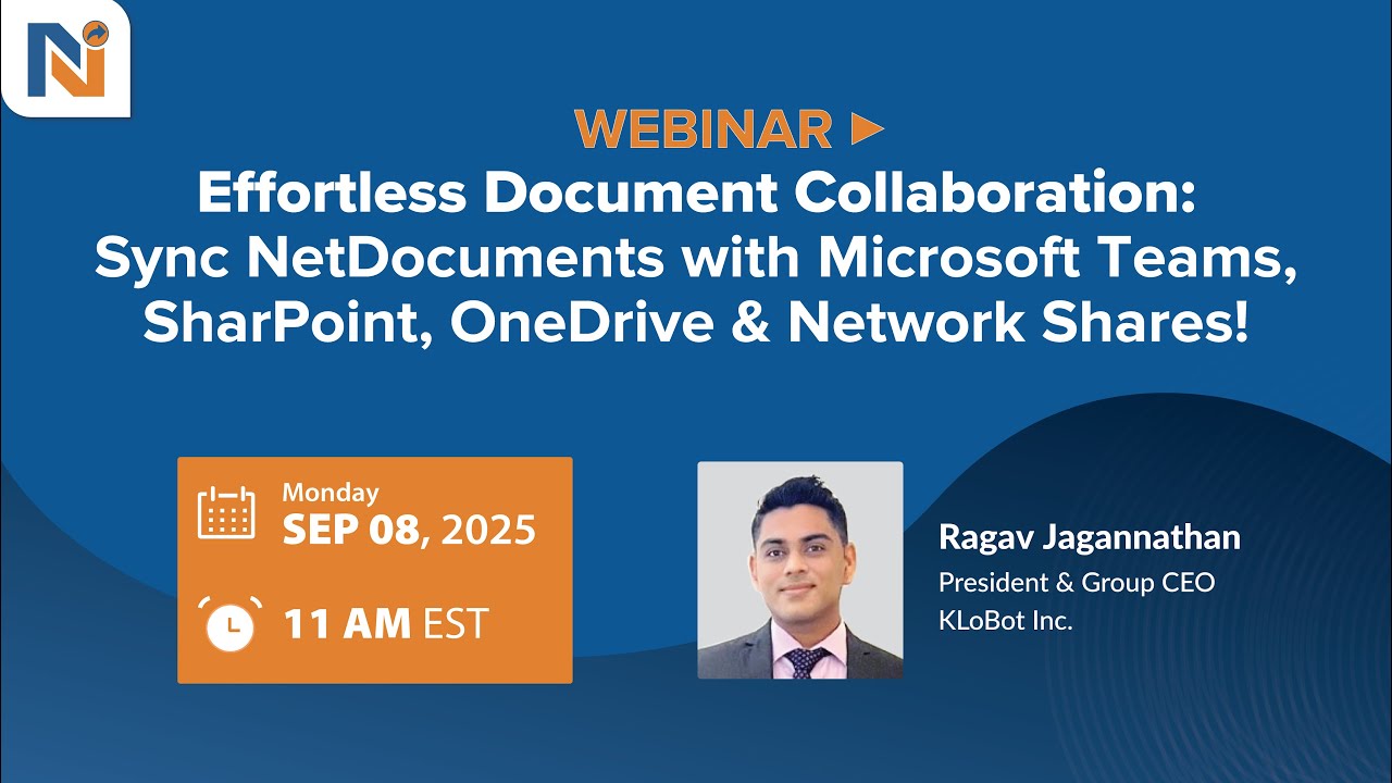 Effortless Document Collaboration with netDocShare Sync | Webinar