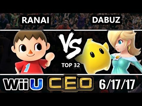CEO 2017 Smash 4 - RNG | Dabuz (Rosalina) vs 2GG | Ranai (Villager) Wii U Top 32