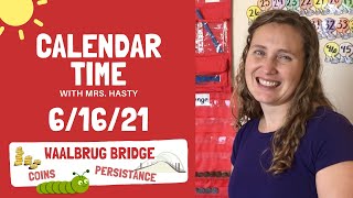 Download Lagu June 16, 2021 - Calendar Time, daily math, learning fun! - Learn at home Thumbnail