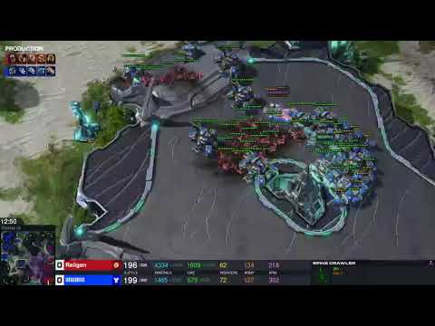 StarCraft 2 - ZvT 3 Roach Opener into LATE GAME HIVE TECH