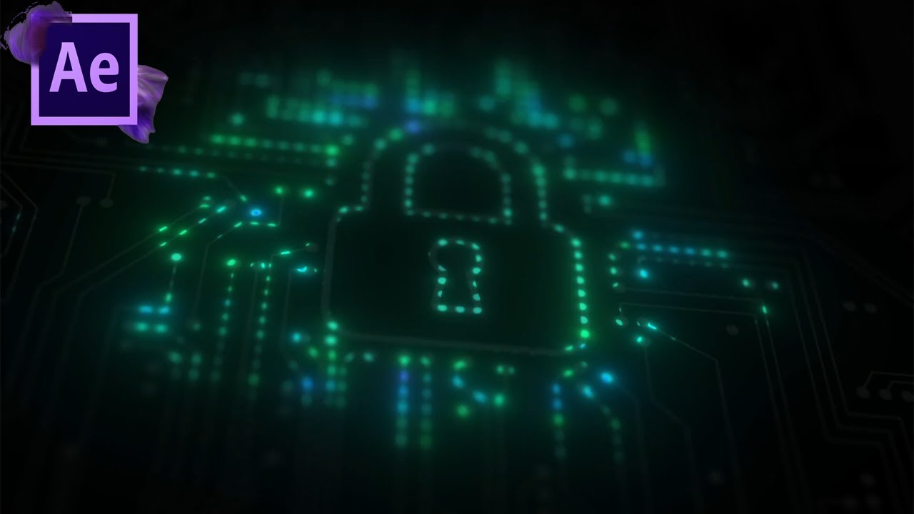 Circuit Digital Wave Animation In After Effects Tutorial || Free Plugins Download