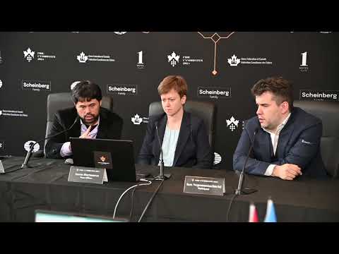 Hikaru Nakamura and Ian Nepomniachtchi press conference after their round 7 draw 2024 Candidates