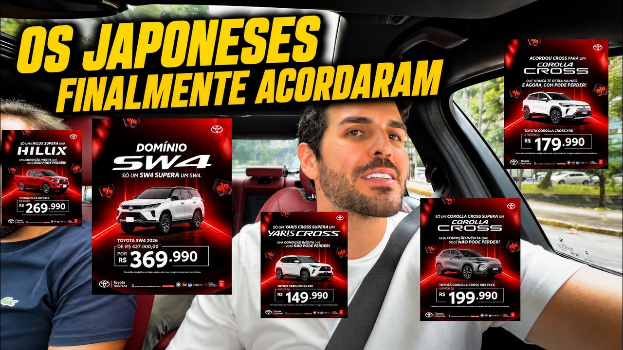 FINALMENTE O JAPONESES ACORDARAM E OS PREÇOS DOS CARROS BAIXARAM