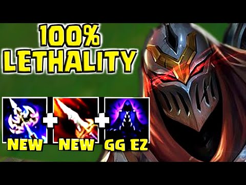 *NEW ZED BUILD* 100% LETHALITY - GOD TIER ZED