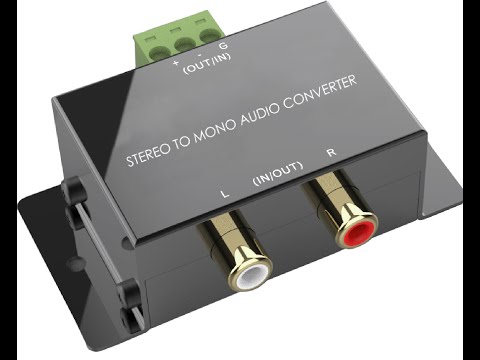 A-1466 Stereo audio to mono audio converter Demo-1