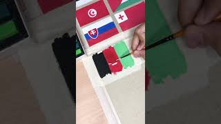 Draw Afghanistan flag 🇦🇫 #afghanistan #flags #country #shorts #youtubeshorts