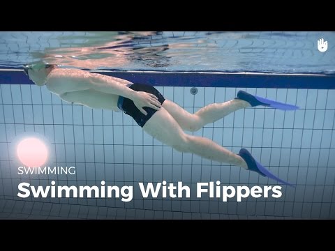 How to swim with flippers/ fear of water