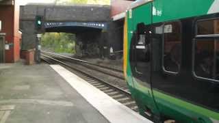 preview picture of video '(HD) 'Starship' 323207+323217 depart University (Birmingham), 21st May 2012'