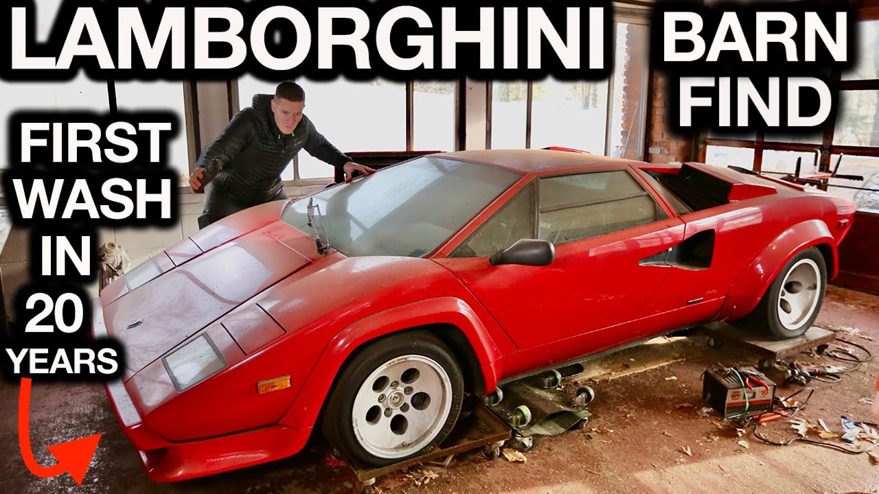 First Wash in 20 Years Lamborghini Countach Most Disgusting Super Car Disaster Detail