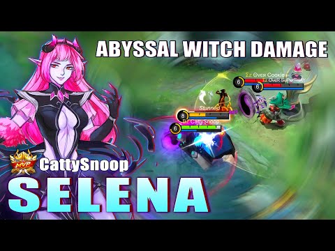 Selena Abyssal Witch Damage | Top 1 Global Selena by CattySnoop ~ Mobile Legends