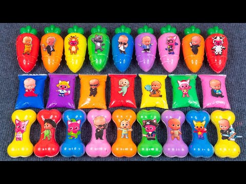 Pinkfong Slime World 💫 Jeni & Friends Makup Color Slime! Bebefinn Magic 🌈ASMR