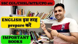 ENGLISH BOOKS for beginners || SSC CGL || CHSL || MTS || CPO ||