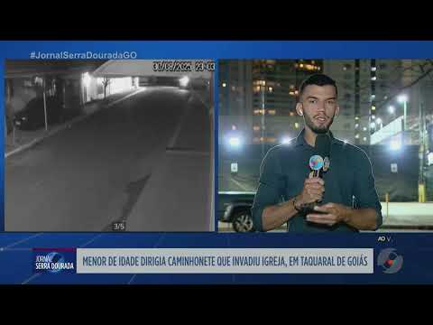 Menor dirigia caminhonete que invadiu igreja em Taquaral de Goiás