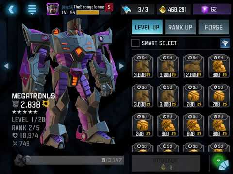 5 star megatronus rank up and purchase