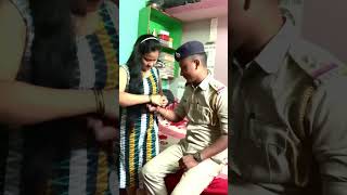 Happy Raksha Bandhan ❤️❤️ police sisters 😍love you sister 😘 #policeboy #policefamily #policesister