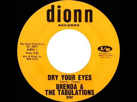 1967 HITS ARCHIVE:  Dry Your Eyes - Brenda & The Tabulations (mono 45)