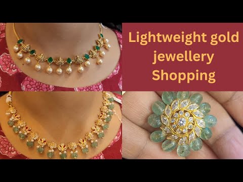 Lightweight gold jewellery Shopping vlog | RK Jewellers | Saree shopping #shopping #vlog #gold