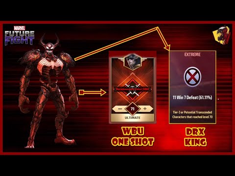 Marvel Future Fight - Carnage Can do All in PVE ... WBU ONE SHOT , INSANE DAMAGE IN DRX