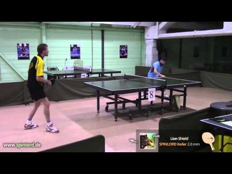 SPINLORD Keiler 2.0 mm - FH chopping against topspin on LION Shield Def