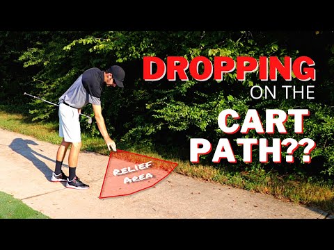 Rules of Golf | Penalty Area Relief With Cart Path In The Way!