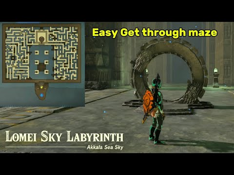 How to Easily Complete Lomei Sky Labyrinth Tears Of The Kingdom