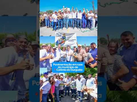 Ao lado da prefeita Lisiane Franco, inauguramos a pavimentação asfáltica em Colônia do Gurguéia