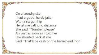 Charlie Louvin - Cash on the Barrelhead Lyrics