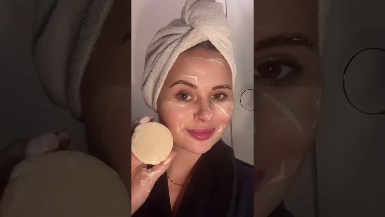 Comment appliquer un savon lait de chèvre #shorts