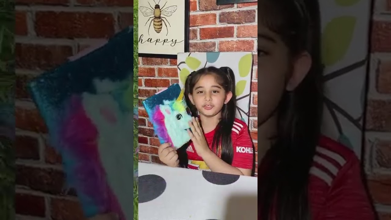 Mirada Unicorn with Horn Glitter Notebook/Diary