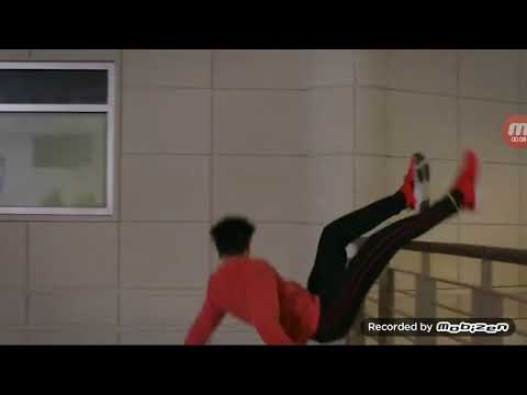 Cobra Kai Miguel Falls Off The Railing