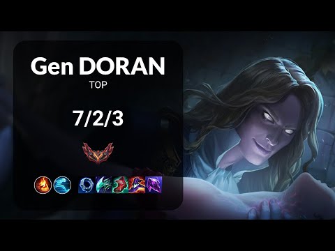 Gen Doran Vladimir vs Graves TOP - KR GRANDMASTER Patch 13.22