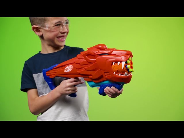Vídeo relacionado con Nerf LIONFURY Lanzador de Juguete con Forma de León y 16 Dardos de Espuma para el Juego de Acción, Actividades al Aire Libre, Regalo para Niños y Niñas de 6 Años o Más