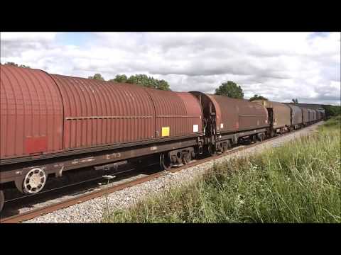 HD DB RED 66118 is seen passing besford working 6m41 margam-round oak steel 13/6/13