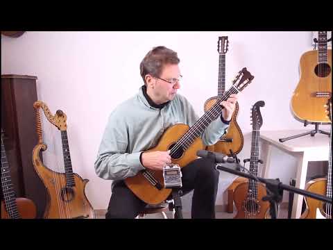 Juan Pages 1813 amazing romantic guitar  - 5-fan braced pre Antonio de Torres + Video! image 13