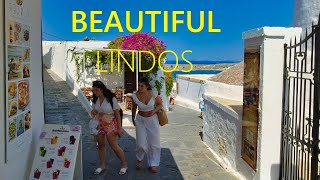 Lindos Rhodes GREECE 🇬🇷 Best place for sommer vacation in Rhodes 2025 [4K UHD]