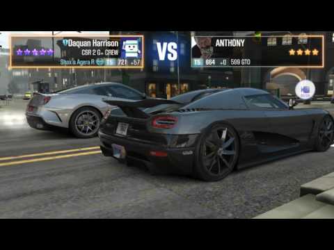 CSR Racing 2: Shax's Agera R Vs. 599 GTO