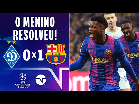 Gols e lances de Dinamo de Kiev x Barcelona